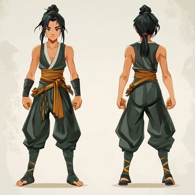 illustrate vector 2d characters and custom clipart