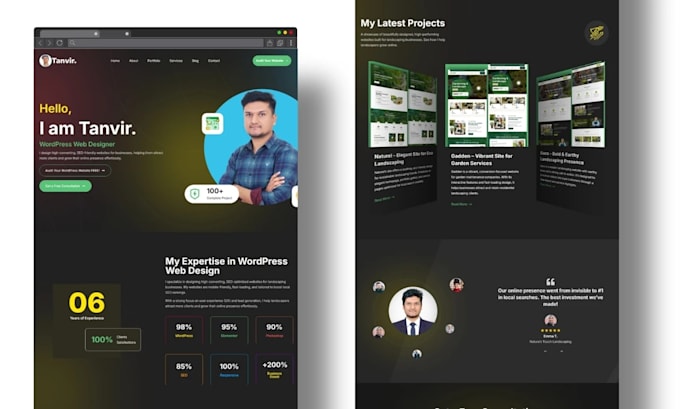 design a stunning personal portfolio website that gets you hired