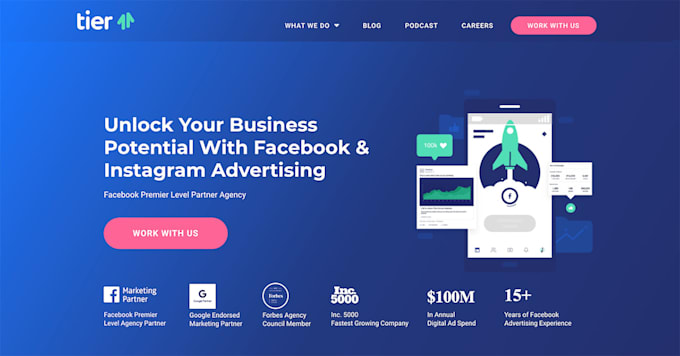 build your landing page with expert frontend development