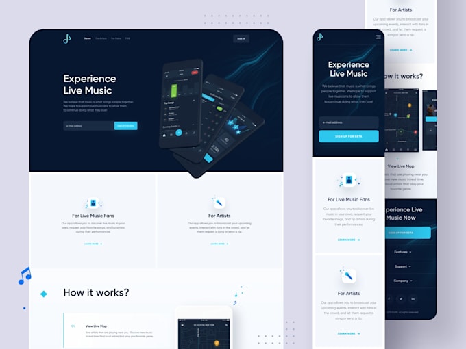 build your landing page with expert frontend development