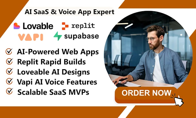 build lovable base44 supabase glide replit saas mvp vapi ai voice agent web app