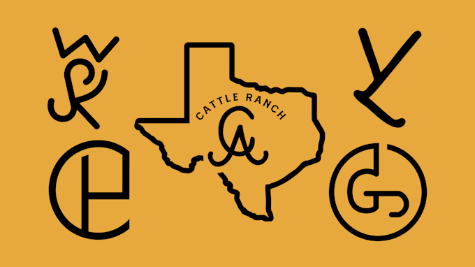 design a custom western cattle brand style logo