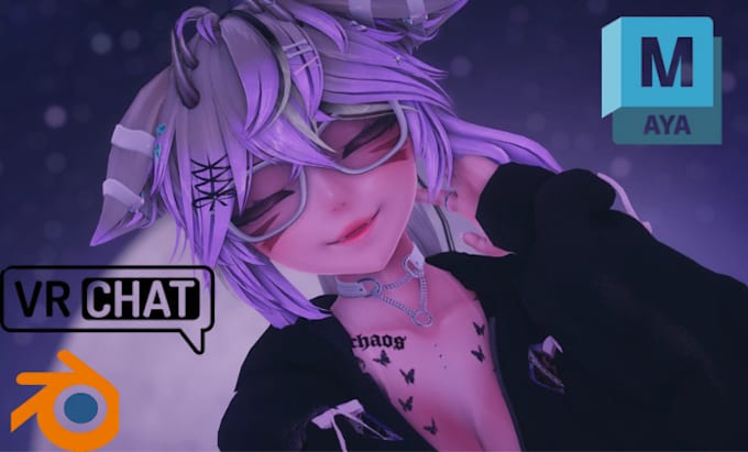 do vrchat furry, furry character, and vrc model avatars