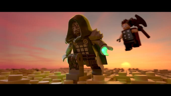 create lego character art