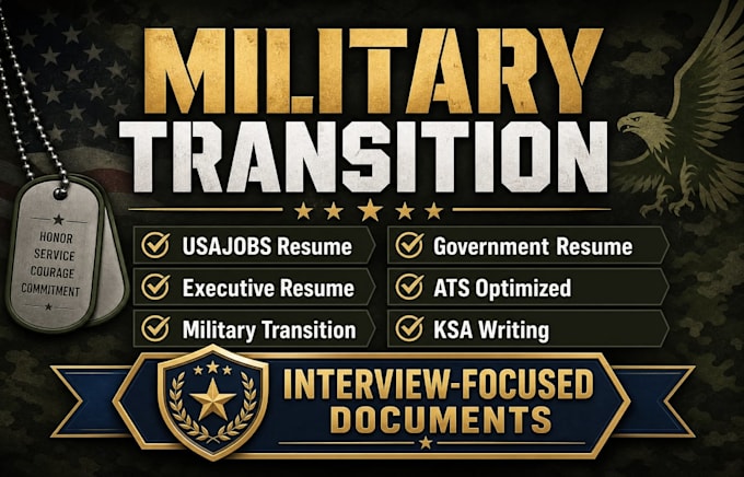 write executive federal military government resume and ksa response for usajobs