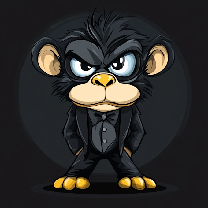 draw an original mascot or cartoon character in vector