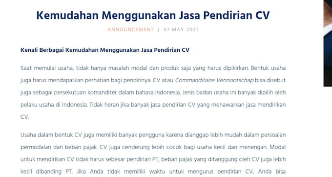 write SEO friendly article in bahasa indonesia
