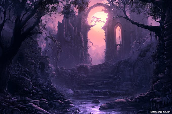 Create a awesome environment concept art for you game by Isabeanch | Fiverr