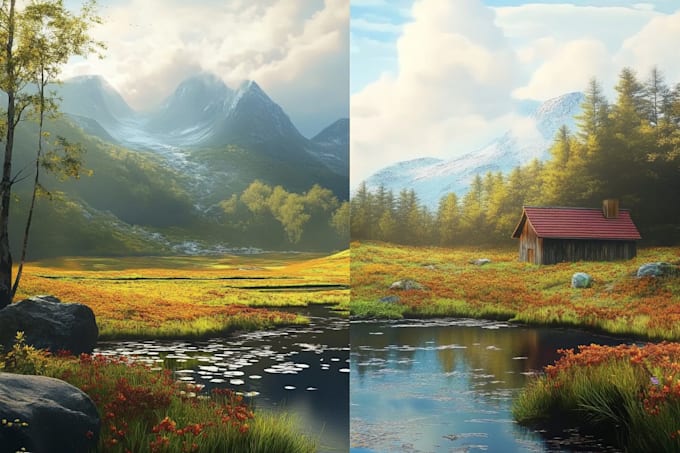 do landscape design realistic render