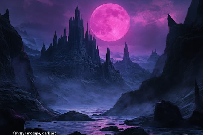 do concept art, fantasy landscapes, background scenes