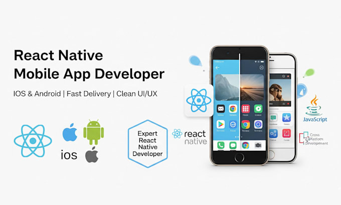 develop ios and android mobile apps using react native