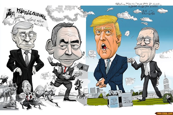 create political and editorial cartoons