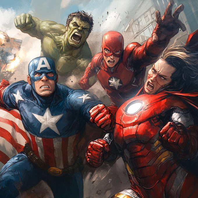 draw comic book illustration with comic book illustrator