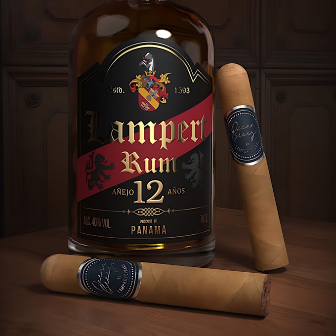 do modern cigar logo, bands, label, and cigar box design