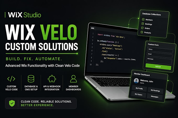 build custom wix velo solutions