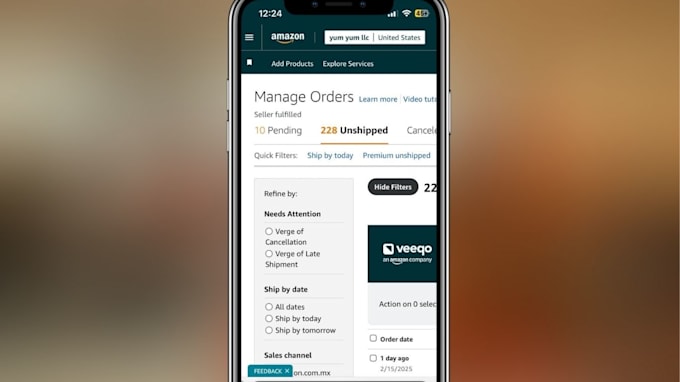 do 2 step amazon dropshiping full store mangement fbm