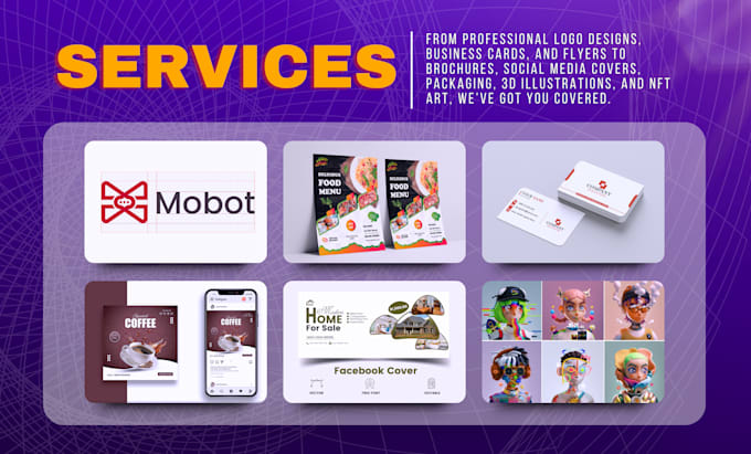 create custom logo, graphic design, packaging, label, posts