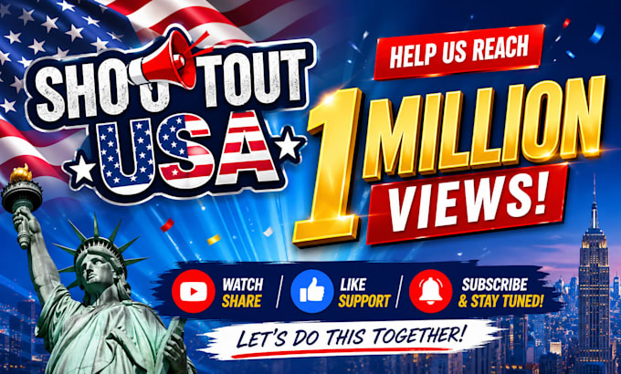 do organic USA youtube promotion to reach 1 million views