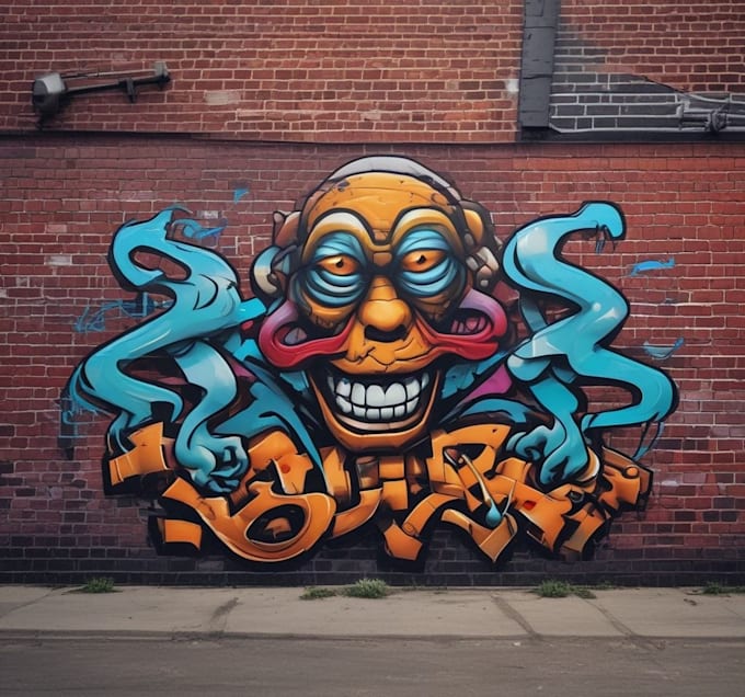 create graffiti pop art canvas designs and murals