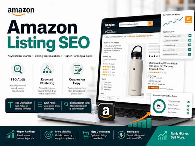 optimize your amazon listing SEO for ranking and sales