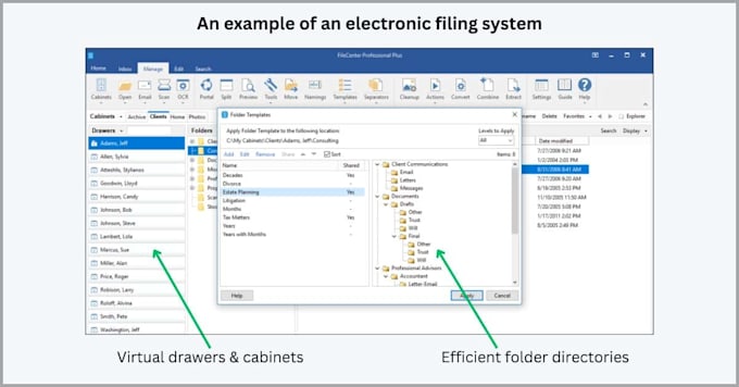 offer services specializing in digital filing