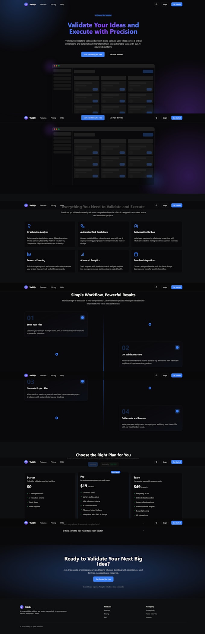 design and build an animated react landing page