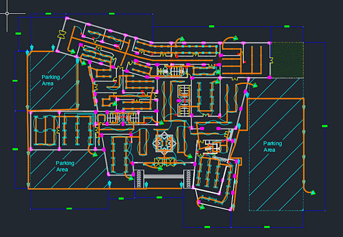 do autocad to do electrical layout of residential floorplans
