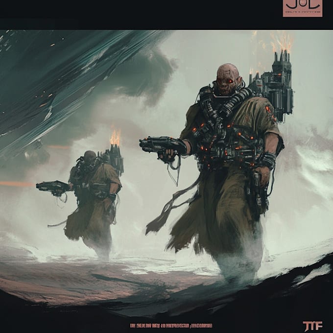 draw sci fi illustration and sci fi art for you