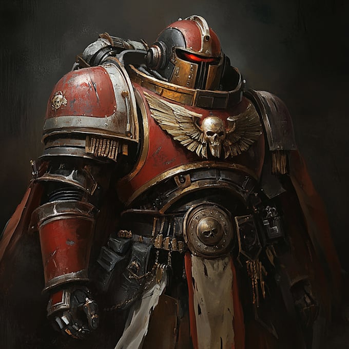 2d model warhammer 40k character for you