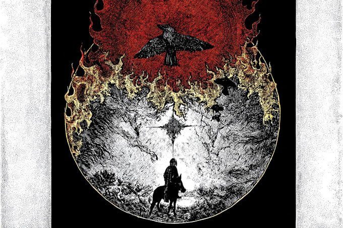 create dark art illustrations in pen and ink