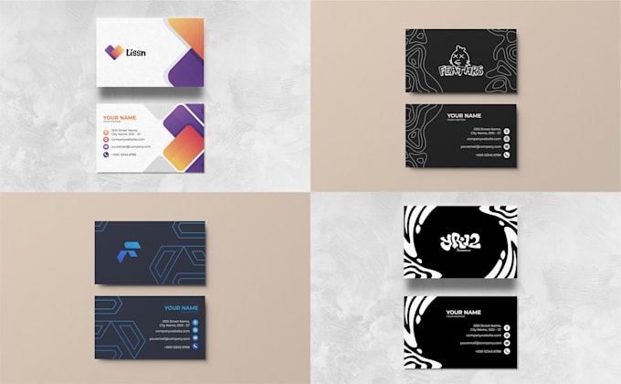 design professional business card and stationery set