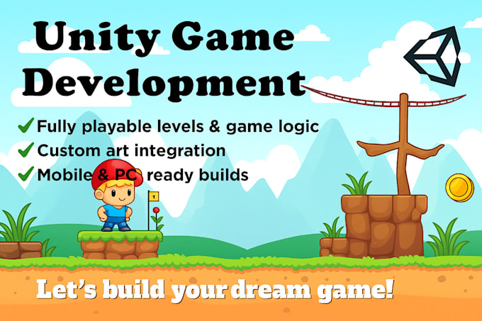 develop a 2d or 3d unity mobile game