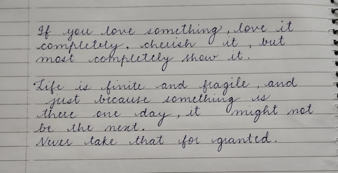 create handwritten letters and notes