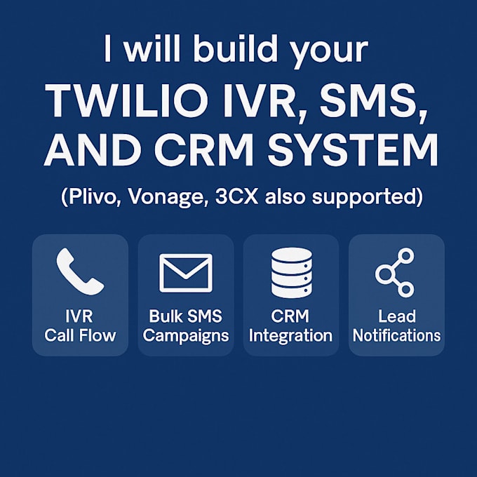 create 3cx, vicidial, twilio, telynx account with siptrunk did number ivr setup