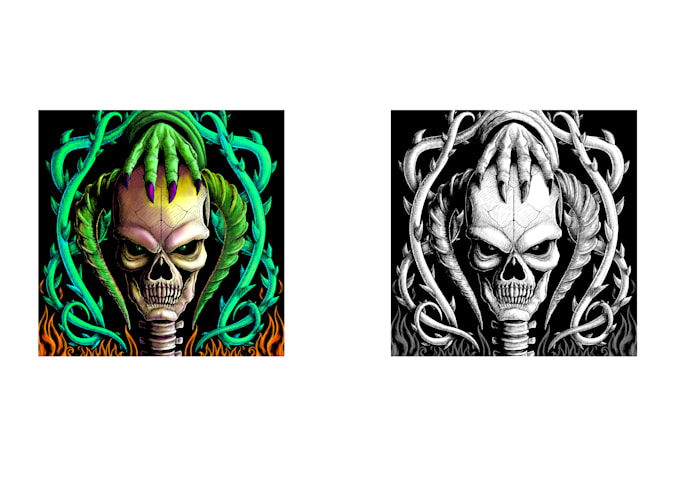 draw the illustration to your album cover