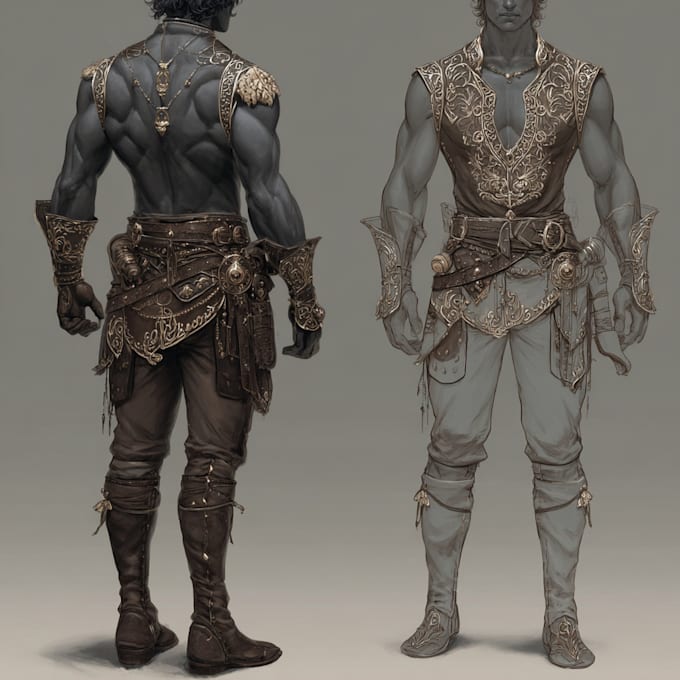 Create a fantasy character or other concept art for you by Naleepwess ...