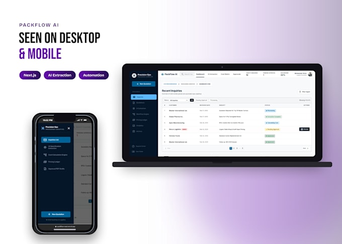 build custom software or web apps with ai integration using nextjs and python