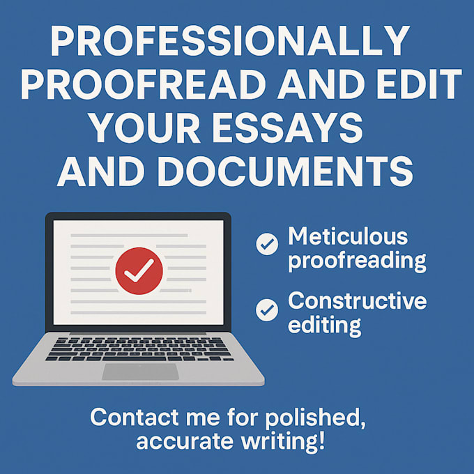 professionally proofread your essays and documents