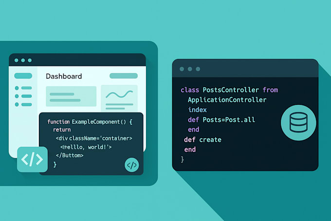 develop full stack ruby on rails web apps, bug fix