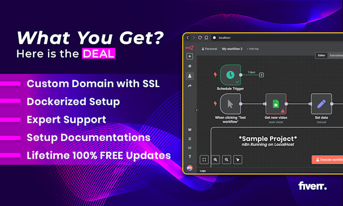 setup self hosted n8n setup on locally or your server