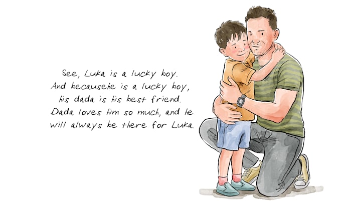 create children book illustrations in watercolor style