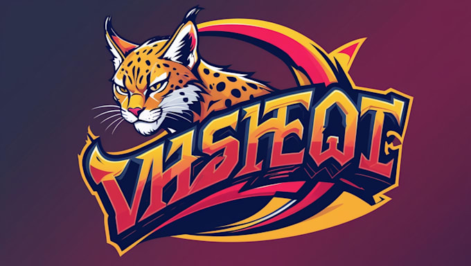make wild cat mascot logo design in one day