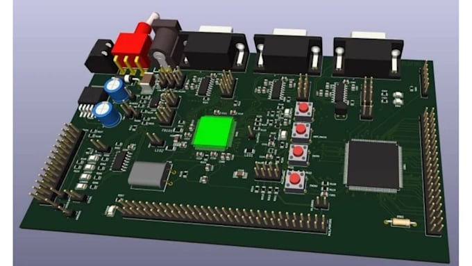 develop firmware embedded system pcb design circuit schematic on kicad,