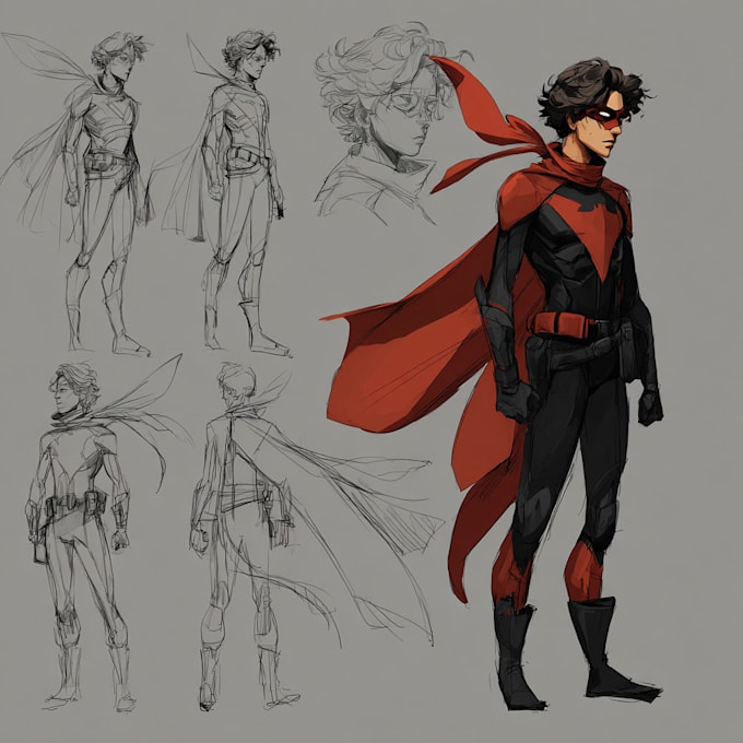 design cartoon character superhero etc from your photos
