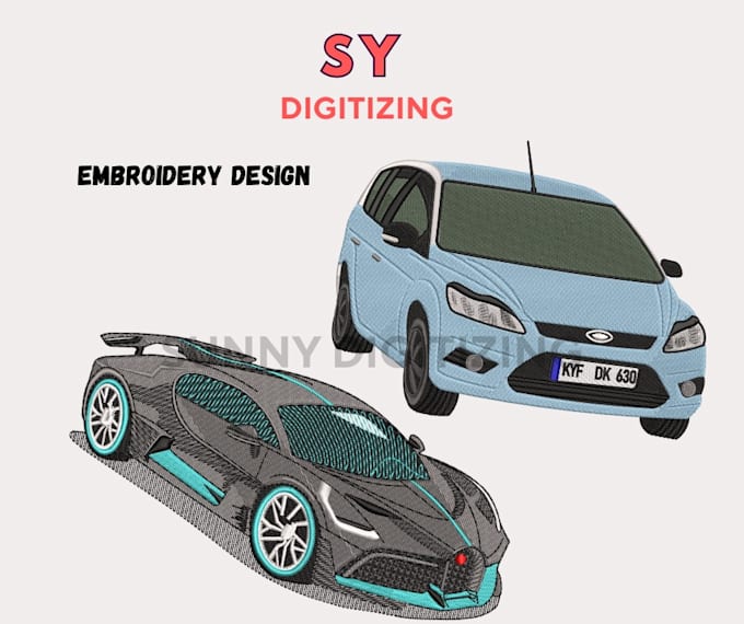 do the customised embroidery digitizing into dst,pes,jef,exp