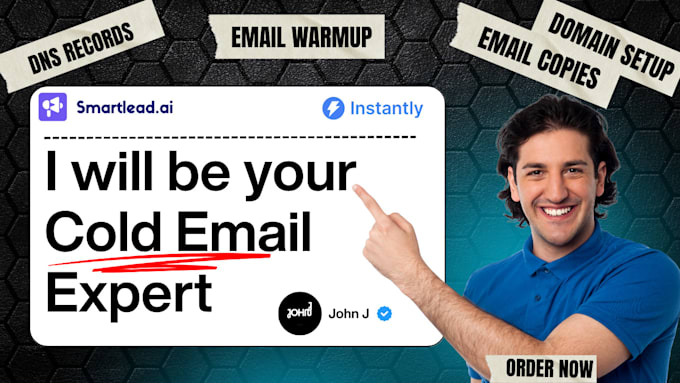 setup and manage instantly ai smartlead ai dns records for cold email campaign