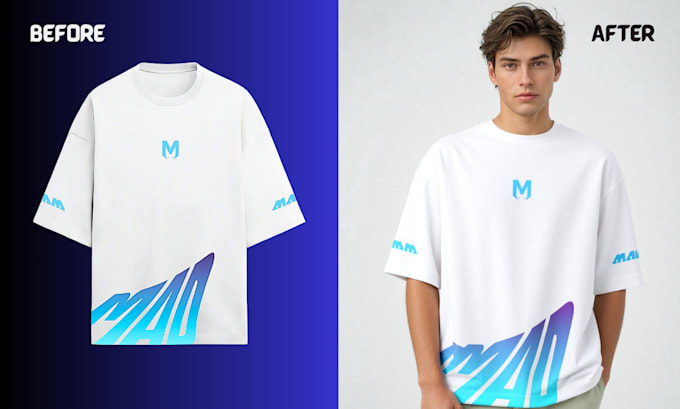 create real human t shirt mockup and clothing mockups