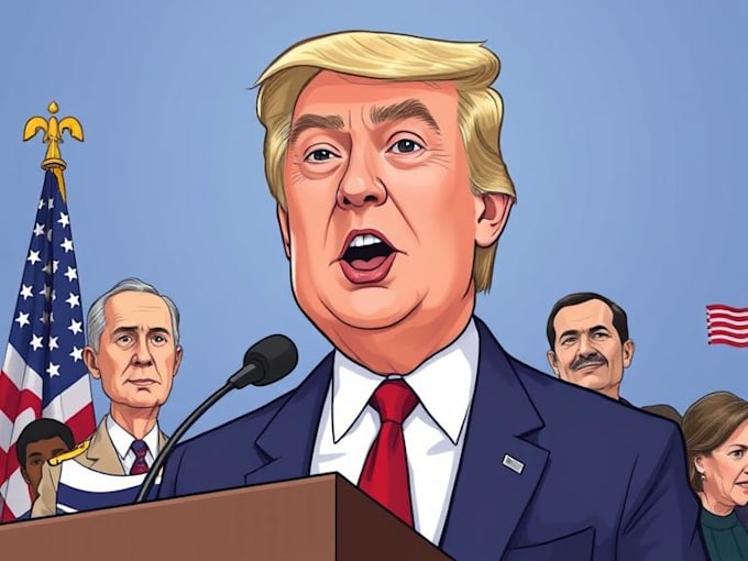 make political caricature and cartoon