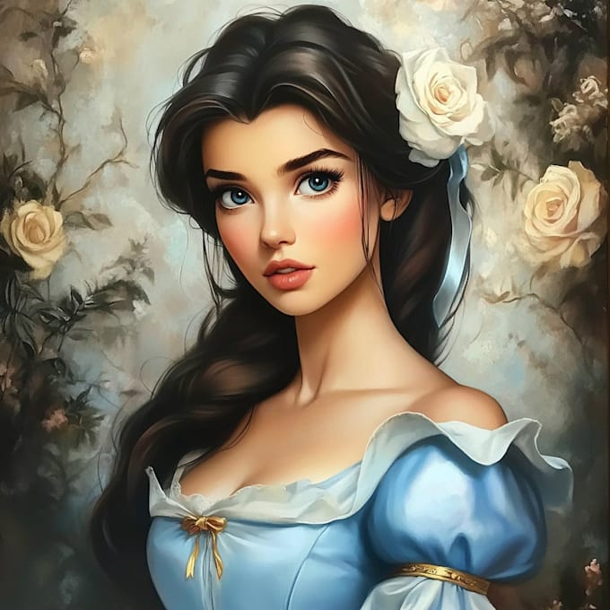 draw your character in semirealism
