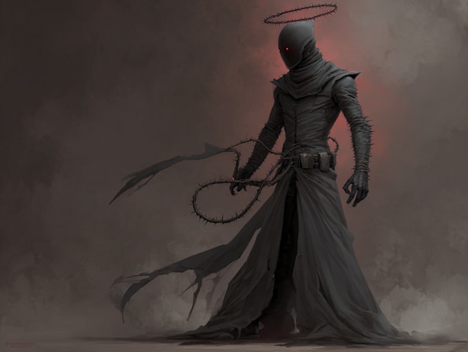 create dark art illustration